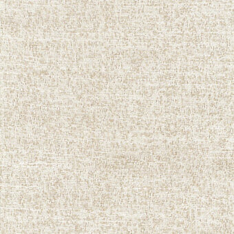 Linen-like fabric sample, off-white and beige-brown, displays a dense, irregular weave with subtle tonal variations and a "turri" label.